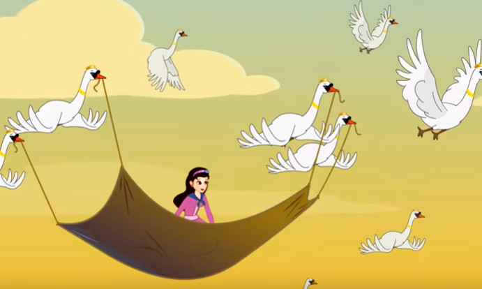 قصص اطفال مكتوبة هادفة طويلة : قصة البجعات البريات
