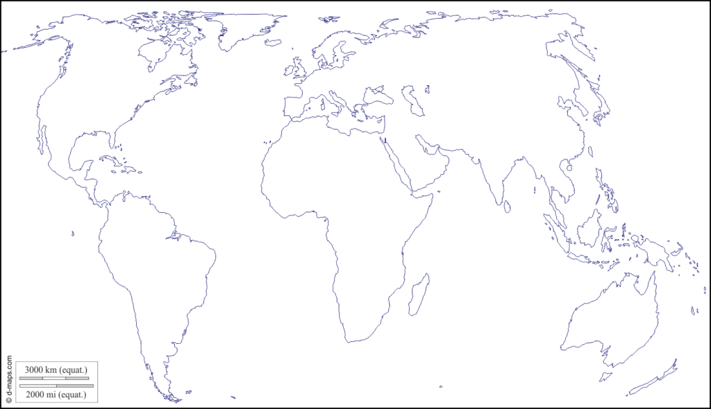 خريطة العالم صماء جديدة 4