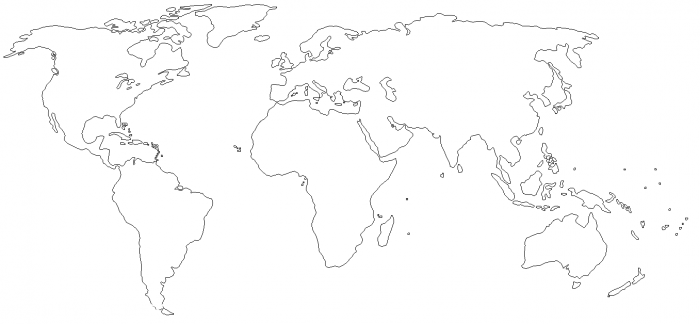 خريطة العالم صماء جديدة 5