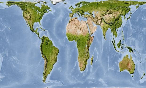 خريطة العالم الحقيقية 5