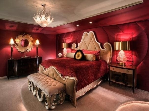 غرف نوم للعرسان رومانسية2