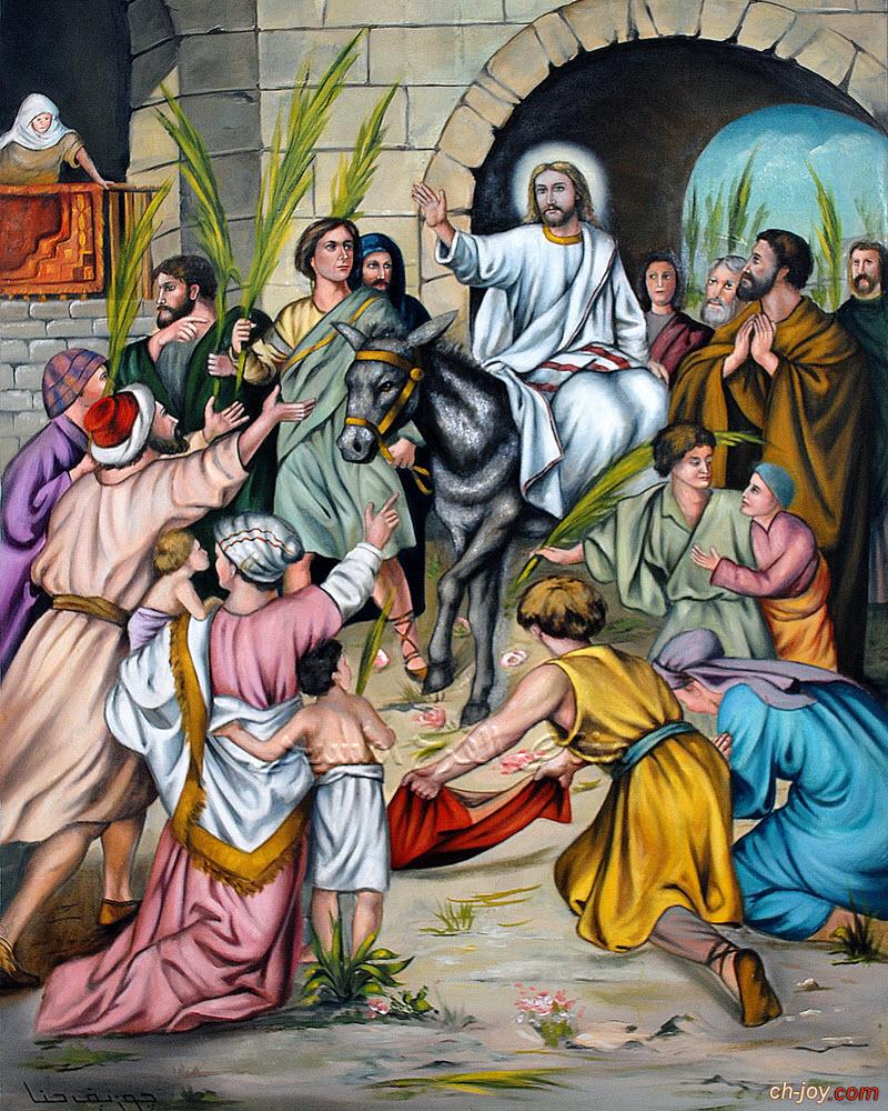 قصة دخول السيد المسيح إلى أورشليم 2