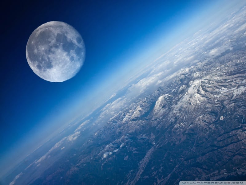 اجمل منظر للقمر4
