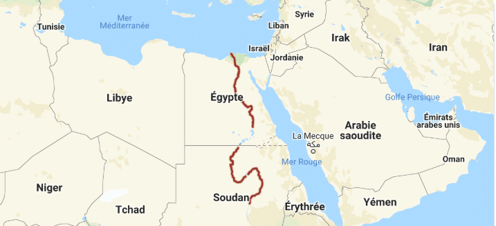 خريطة نهر النيل2
