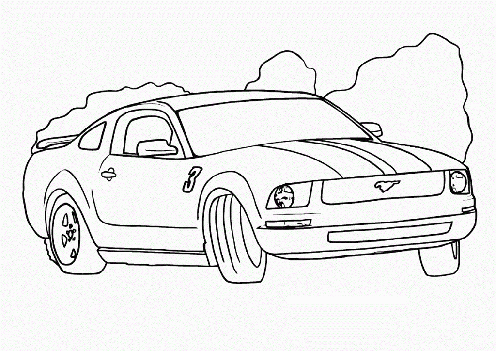 رسومات سيارات للتلوين 3