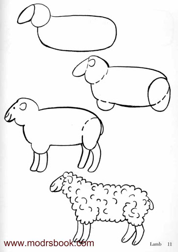 رسمة خروف عيد الأضحي 4