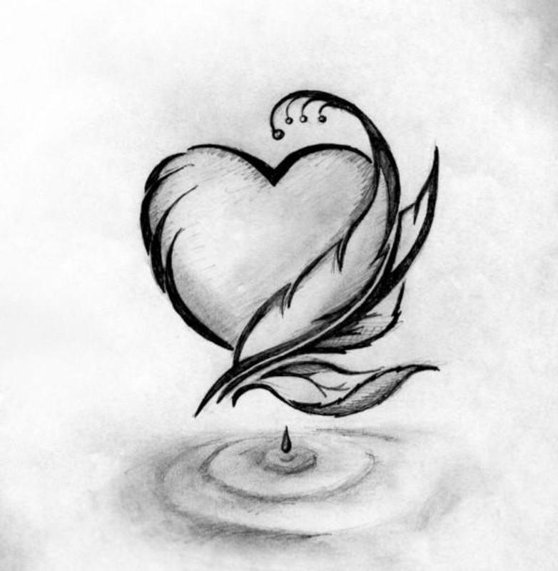 رسومات قلوب حب 4