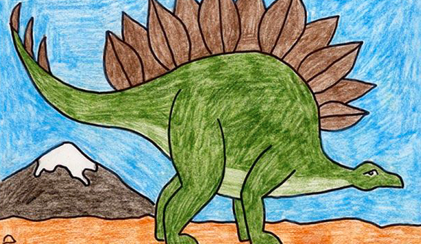 رسومات ديناصورات للاطفال 2