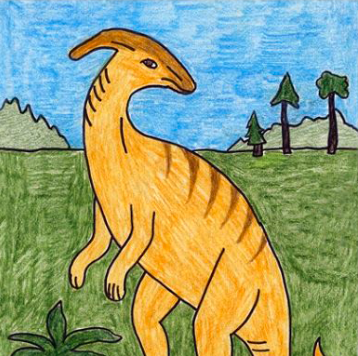 رسومات ديناصورات للاطفال 5