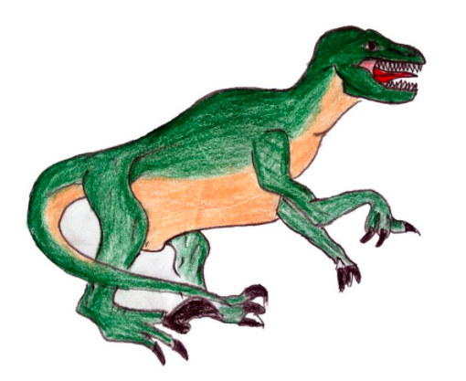 رسومات ديناصورات للاطفال 6
