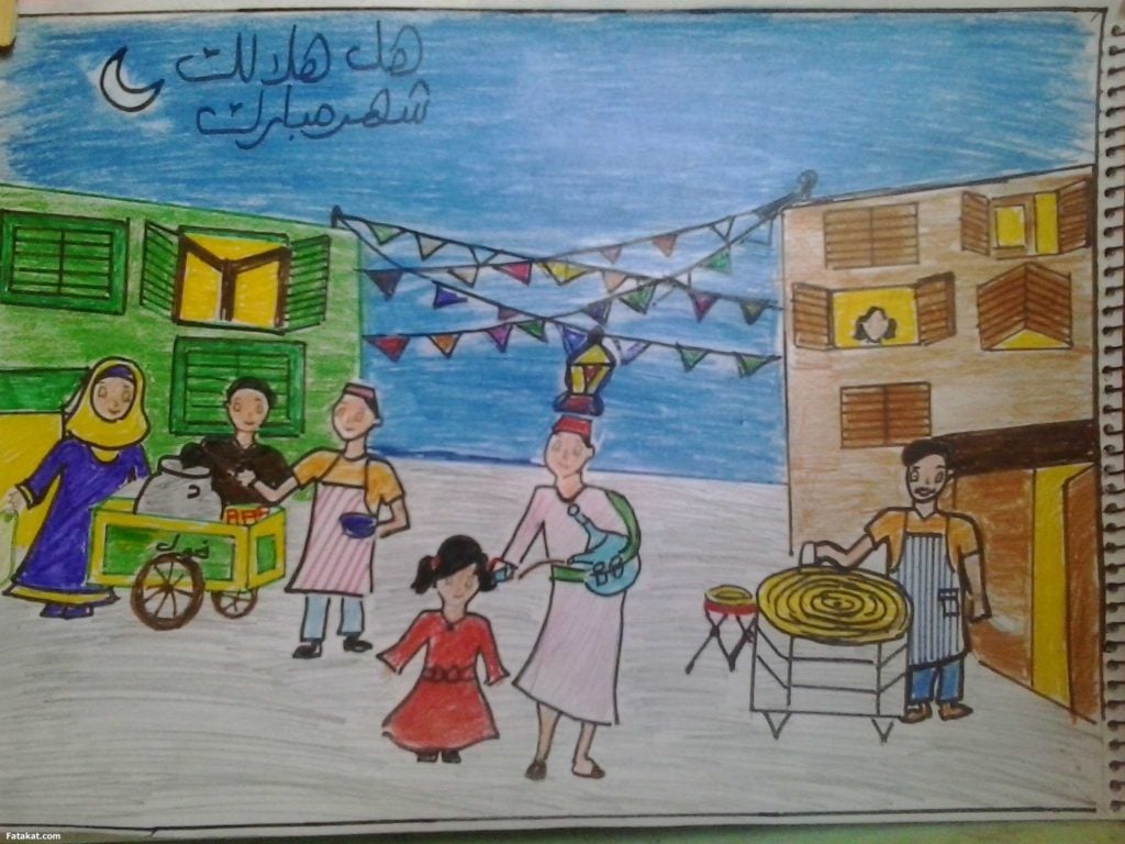 رسومات رمضان للاطفال 4
