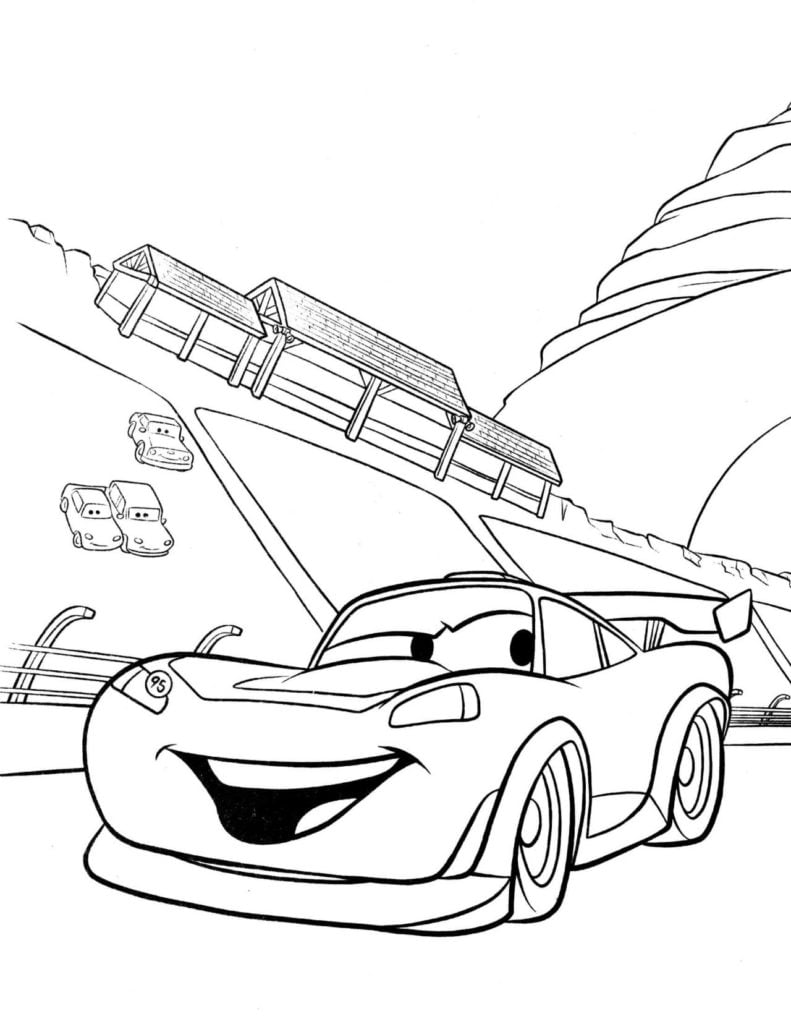رسم سيارة للتلوين 2