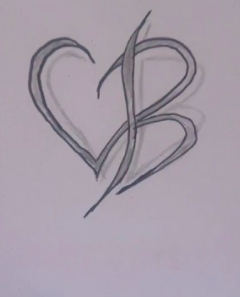 رسم قلوب بالحروف 2