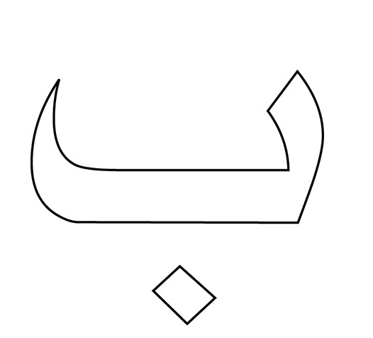 رسومات تلوين حروف الهجاء العربية2