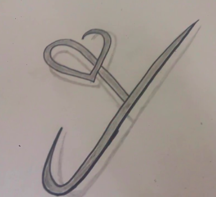 رسم قلوب بالحروف 5