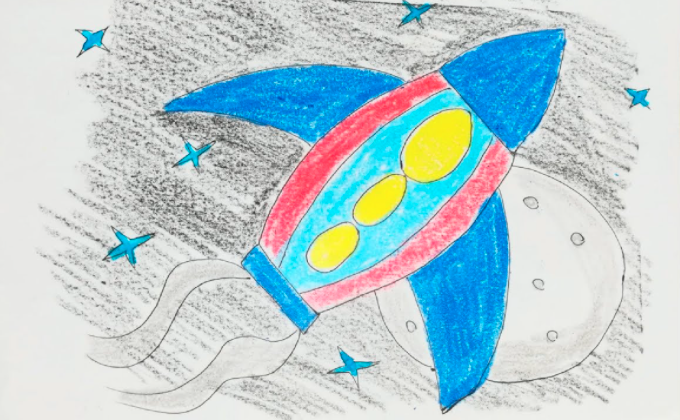 رسومات عن الفضاء للاطفال 4