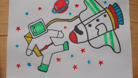 رسومات عن الفضاء للاطفال 3