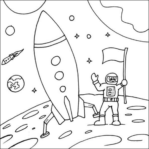 رسومات عن الفضاء 4
