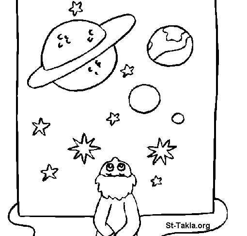 رسومات عن الفضاء 3