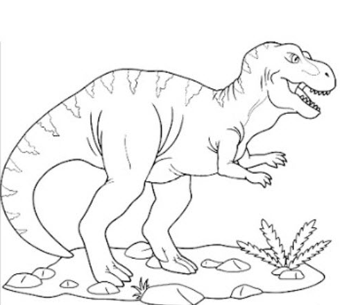 رسومات تلوين ديناصورات1