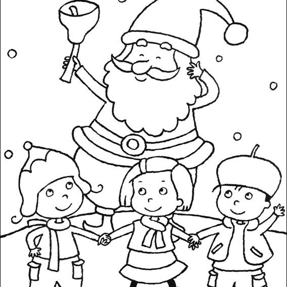 رسومات للتلوين عن بابا نويل3
