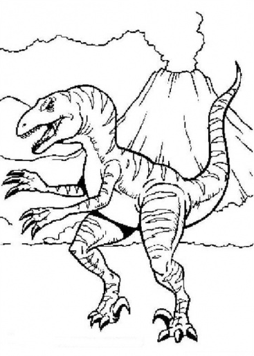 رسومات تلوين ديناصورات3