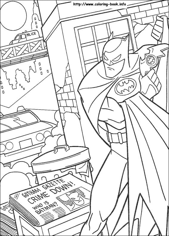 رسومات تلوين باتمان3