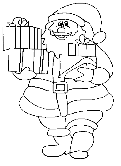 رسومات للتلوين عن بابا نويل6