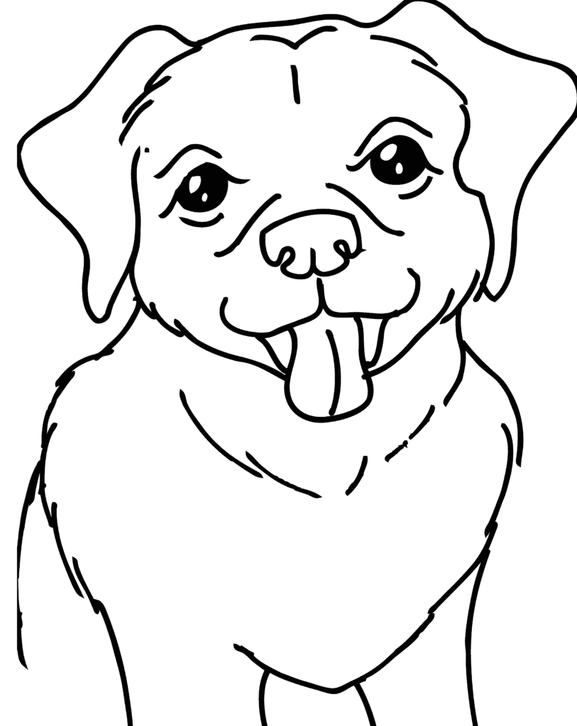 رسومات للتلوين كلاب5