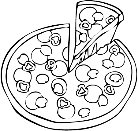 رسم بيتزا 6
