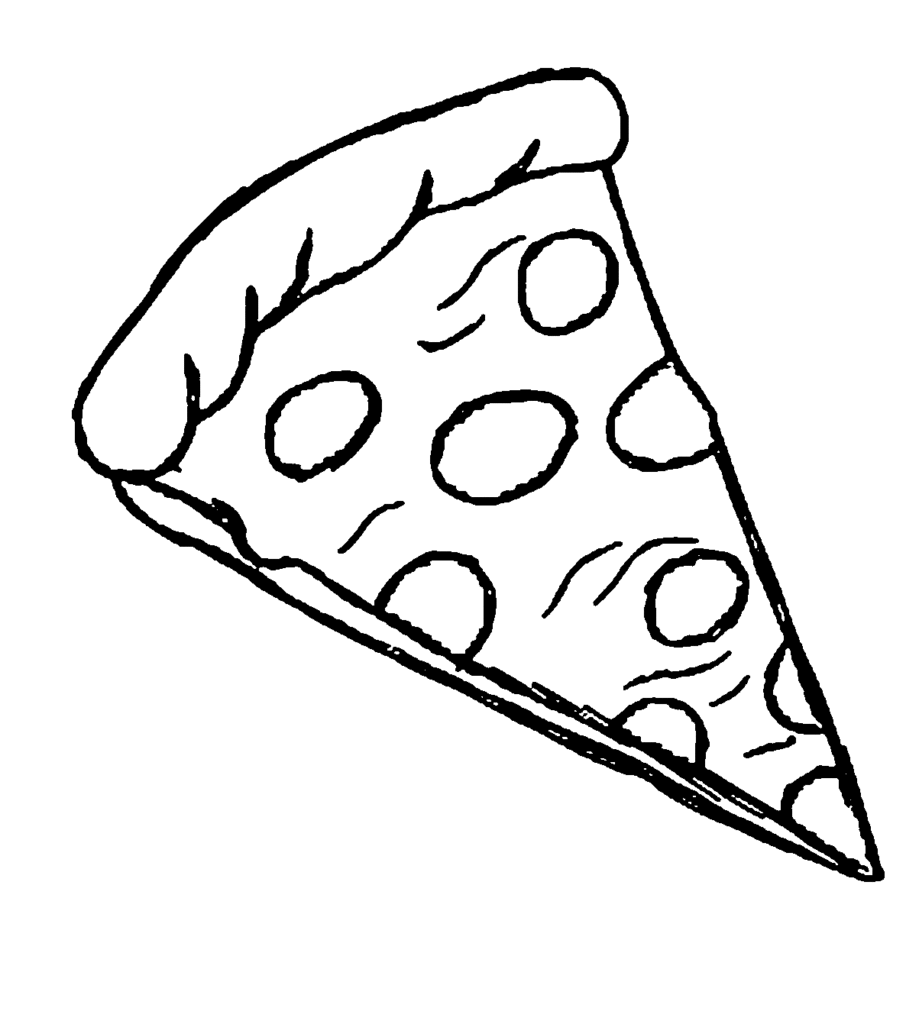 رسم بيتزا 5