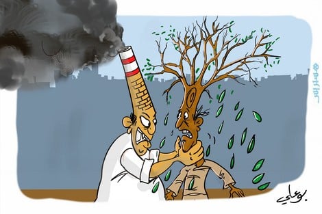 رسومات للتلوين عن تلوث البيئة18
