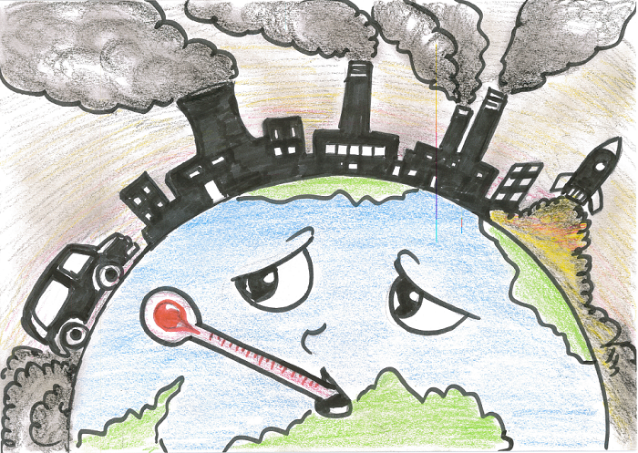 رسومات للتلوين عن تلوث البيئة13