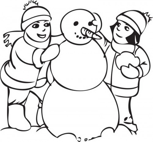 رسومات عن فصل الشتاء للتلوين 3