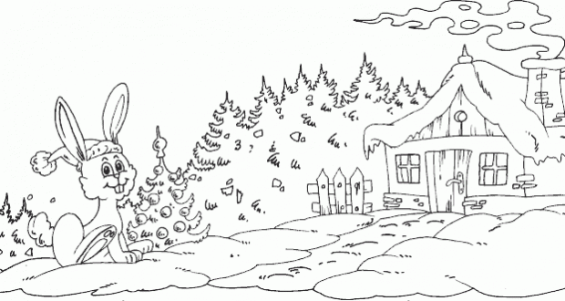رسومات عن فصل الشتاء للتلوين 6