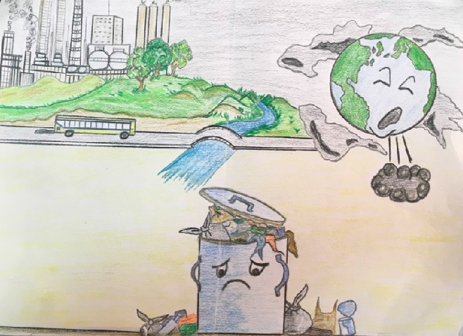 أنواع التلوث رسومات عن تلوث البيئة - أفكار خلفية