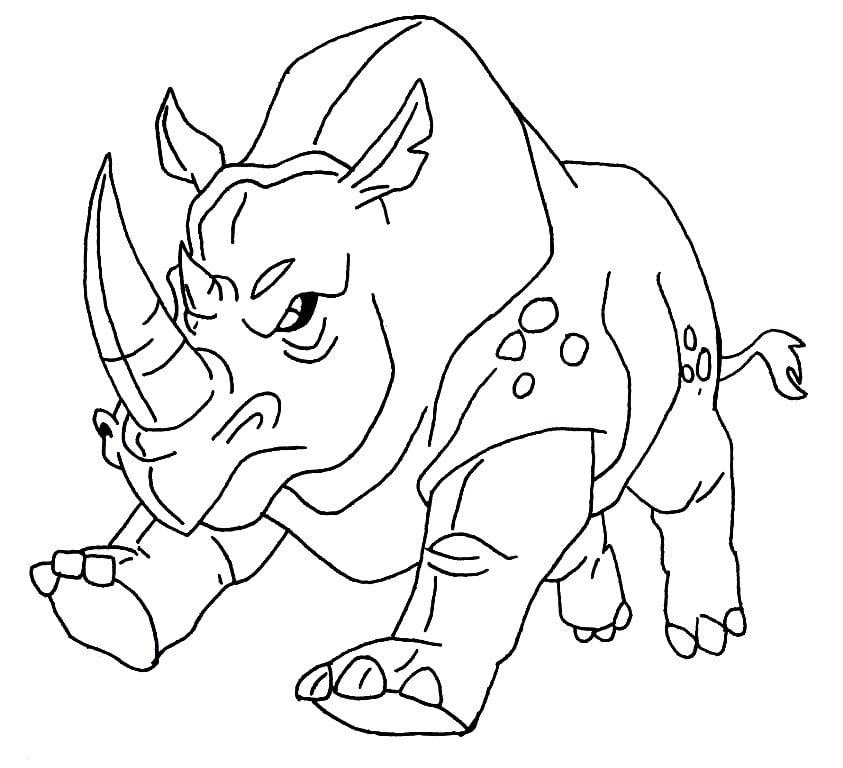 رسومات تلوين وحيد القرن4