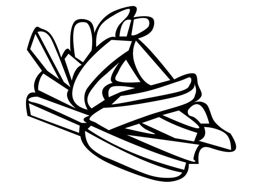 رسم بطاطس مقلية 2