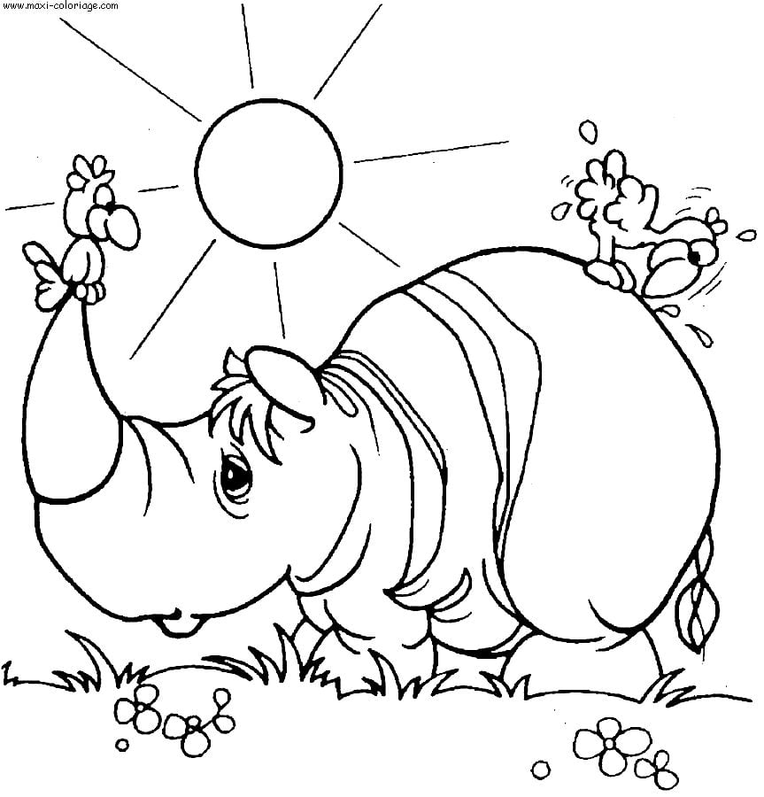 رسومات تلوين وحيد القرن5