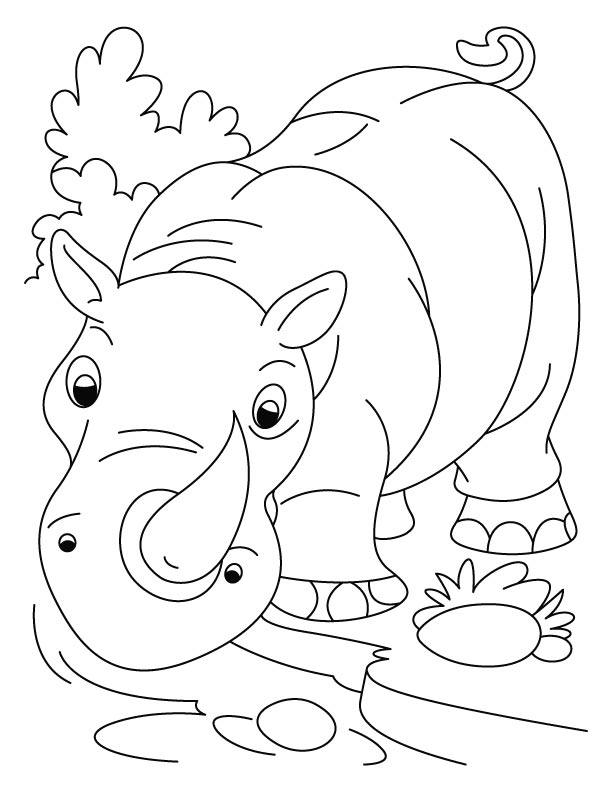 رسومات تلوين وحيد القرن6