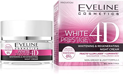  منتج Eveline white prestige 4D Night Cream – كريم تبييض الجسم 