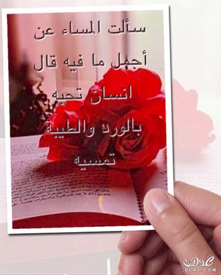 بطاقات مساء الخير حبيبي 4