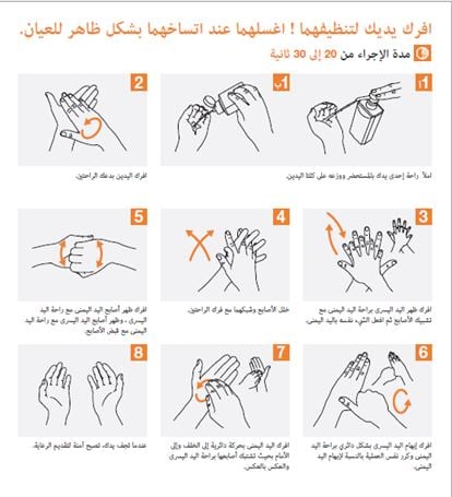 مطويات عن نظافة اليدين 1