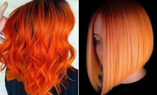 صبغ الشعر برتقالي طبيعيا