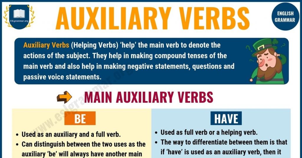 Auxiliary verbs ماهي