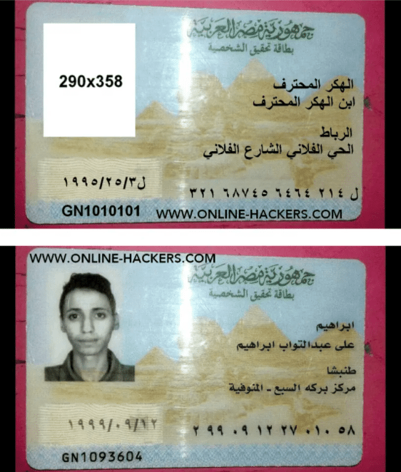 بطاقة هوية مصرية 4