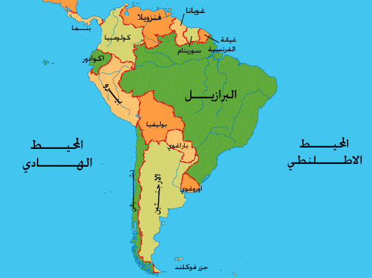 خريطة العالم الحقيقية واضحة بالعربي 5