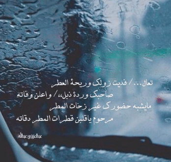 قصيدة وصف المطر 