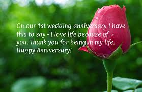 happy first anniversary my husband