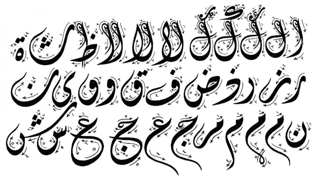 حروف عربية متداخلة Png3